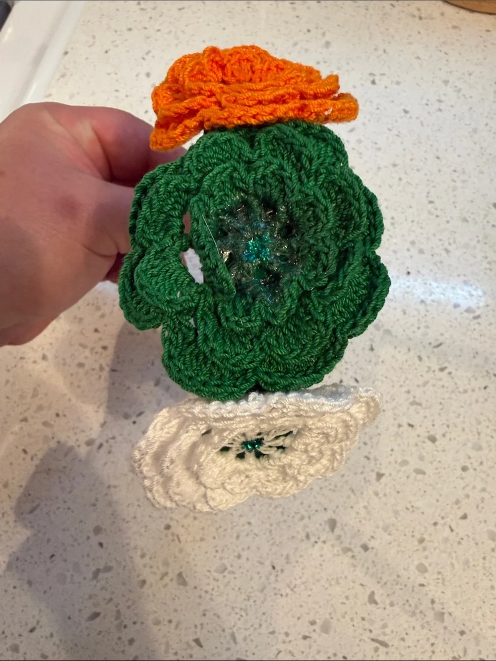 Handmade Irish Crochet Flower head band
